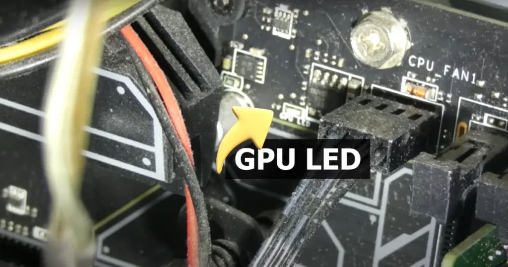 red light on gpu when pc is off